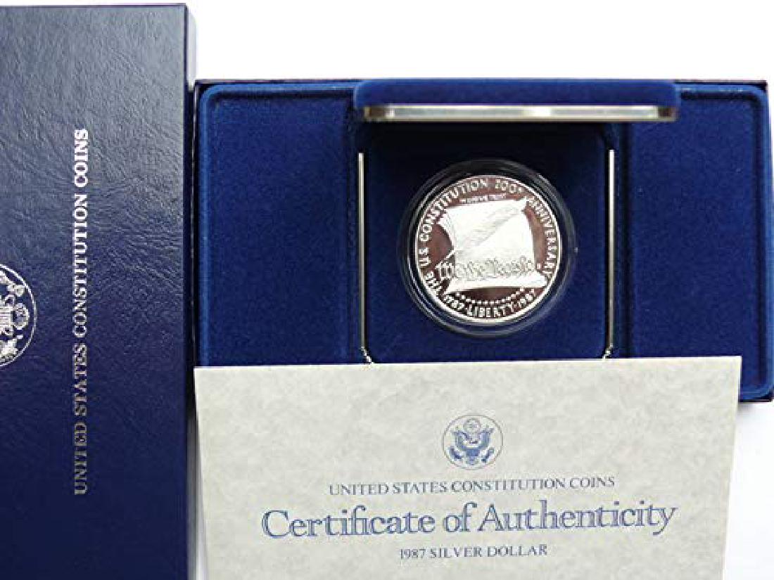 1987-S $1 Constitution Commemorative Silver Dollar in (1 of 1)