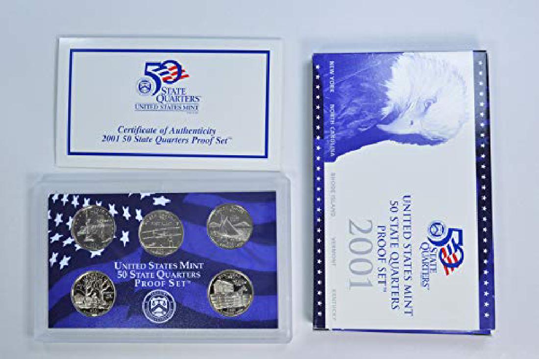 2001-S US Mint Quarter Proof Set in OGP & COA (1 of 1)