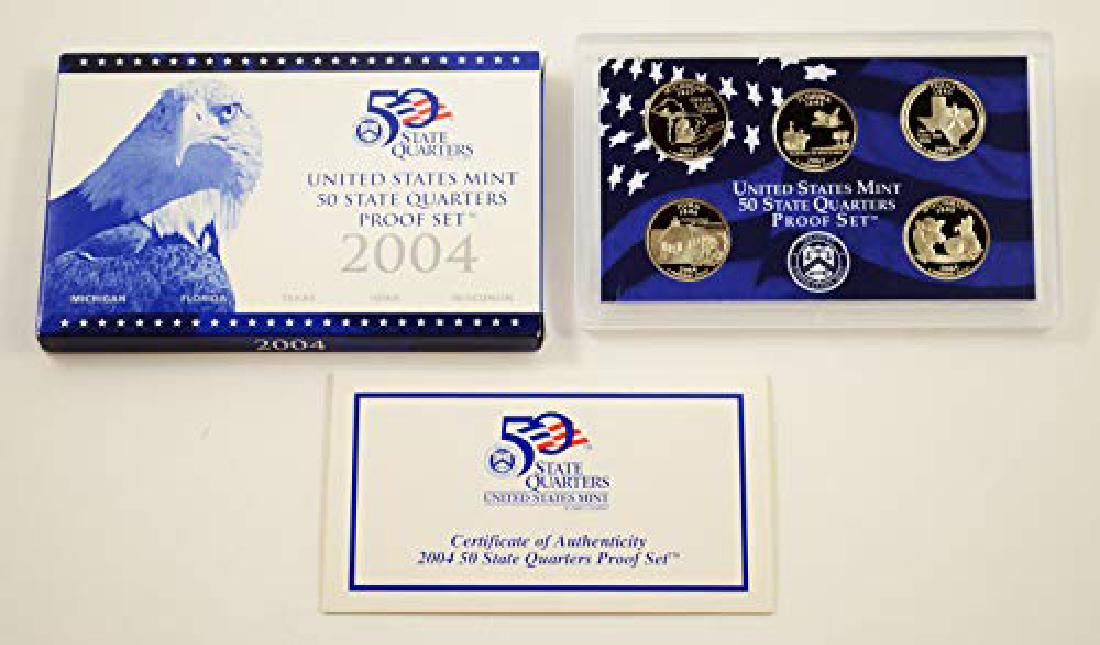 2004-S US Mint Quarter Proof Set in OGP & COA (1 of 1)