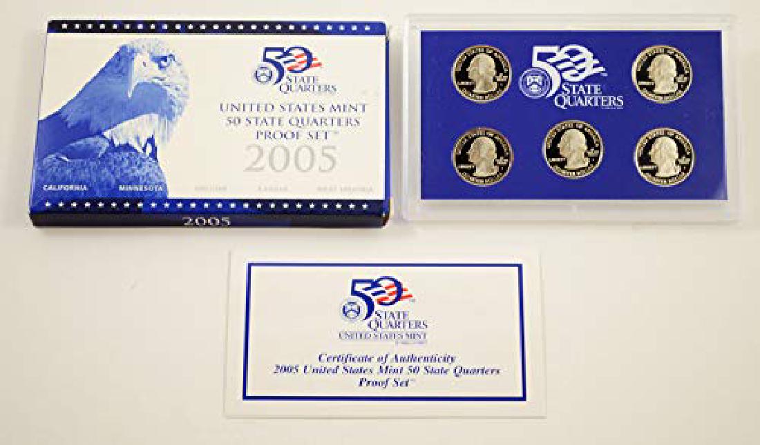 2005-S US Mint Quarter Proof Set in OGP & COA (1 of 1)