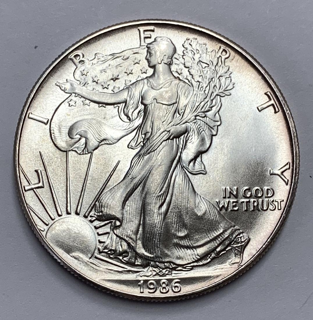 1986 $1 American Silver Eagle BU (1 of 2)