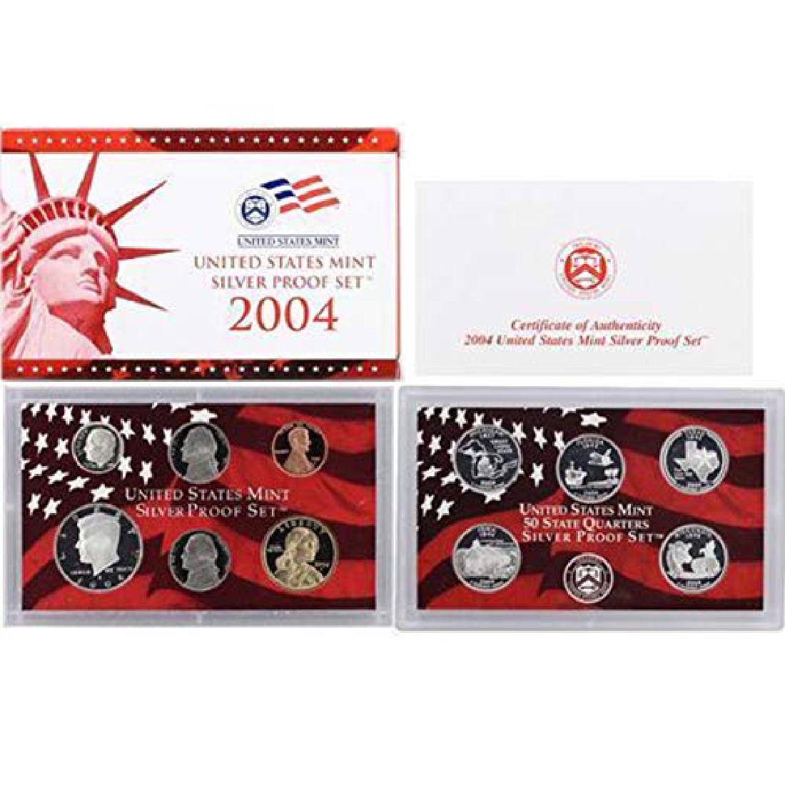 2004-S US Mint Silver Proof Set in OGP & COA (1 of 1)