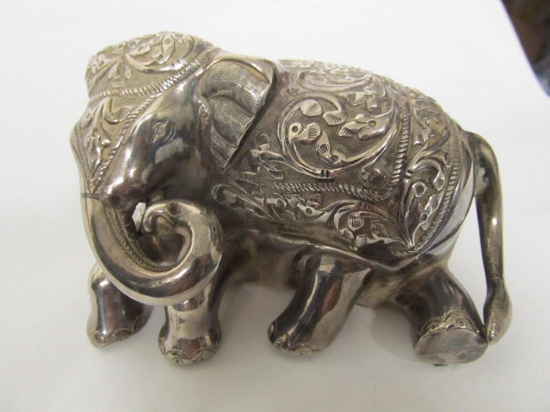 ELEPHANT TIBET .999 SILVER FINELY TOOLED FIGURE (1 of 7)