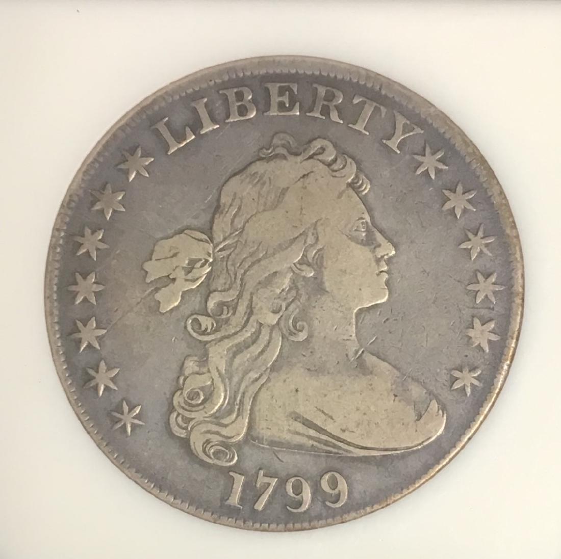 1799 $1 Draped Bust Dollar VFHeraldic Eagle Reverse (1 of 2)