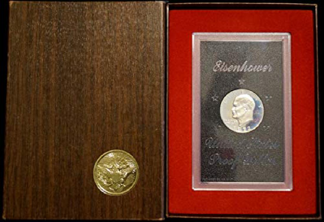 1972-S $1 Eisenhower "Brown Ike" 40% Silver Dollar in (1 of 1)