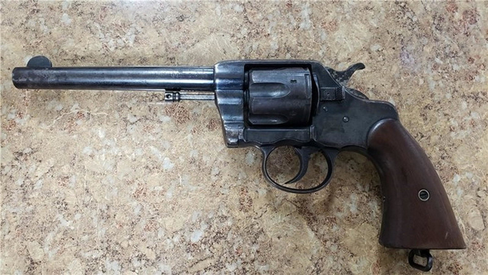 Colt U.S. Army Model 1901: Up for sale is a colt U.S. Army Chambered in .38 Long Colt. This Revolver has a blade front and frame notch rear sight. The top of the barrel is marked with the two line Hartford address and patent da
