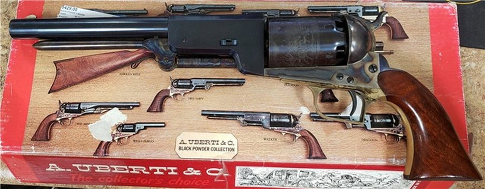 Older Uberti Walker .44 Never Fired: Up for sale is a new old stock Uberti Walker chambered in .44. Has a 9 inch barrel and looks to be never fired. This is an older build. Feel free to make an offer! If you are a local buyer, please fee