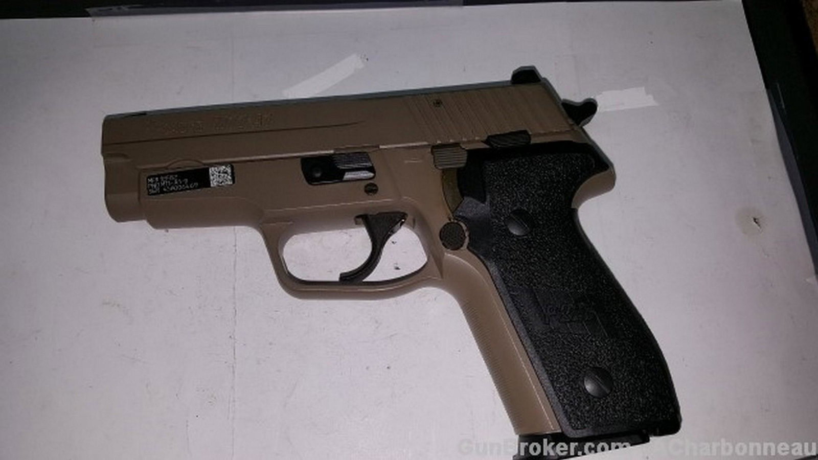 Sig Sauer P229 M11-A1: This is a Sig Sauer Pistol, Model P229 M11A1 , 9 MM Caliber, 3.9" barrel, single and double action, black grips, flat dark earth frame, siglite sight. ,brand new. Please ask about questions or more pi