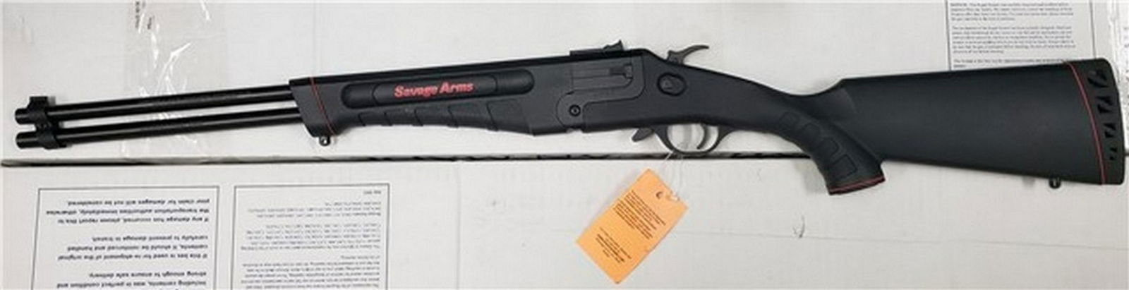 New savage 42 .22LR .410 Break action rifle: For sale is a new Savage Chambered in .22LR and .410 gauge. Cool little rifles. Any questions just ask, Thanks! If you are a local buyer, please feel free to stop in and inspect any of the items we ha