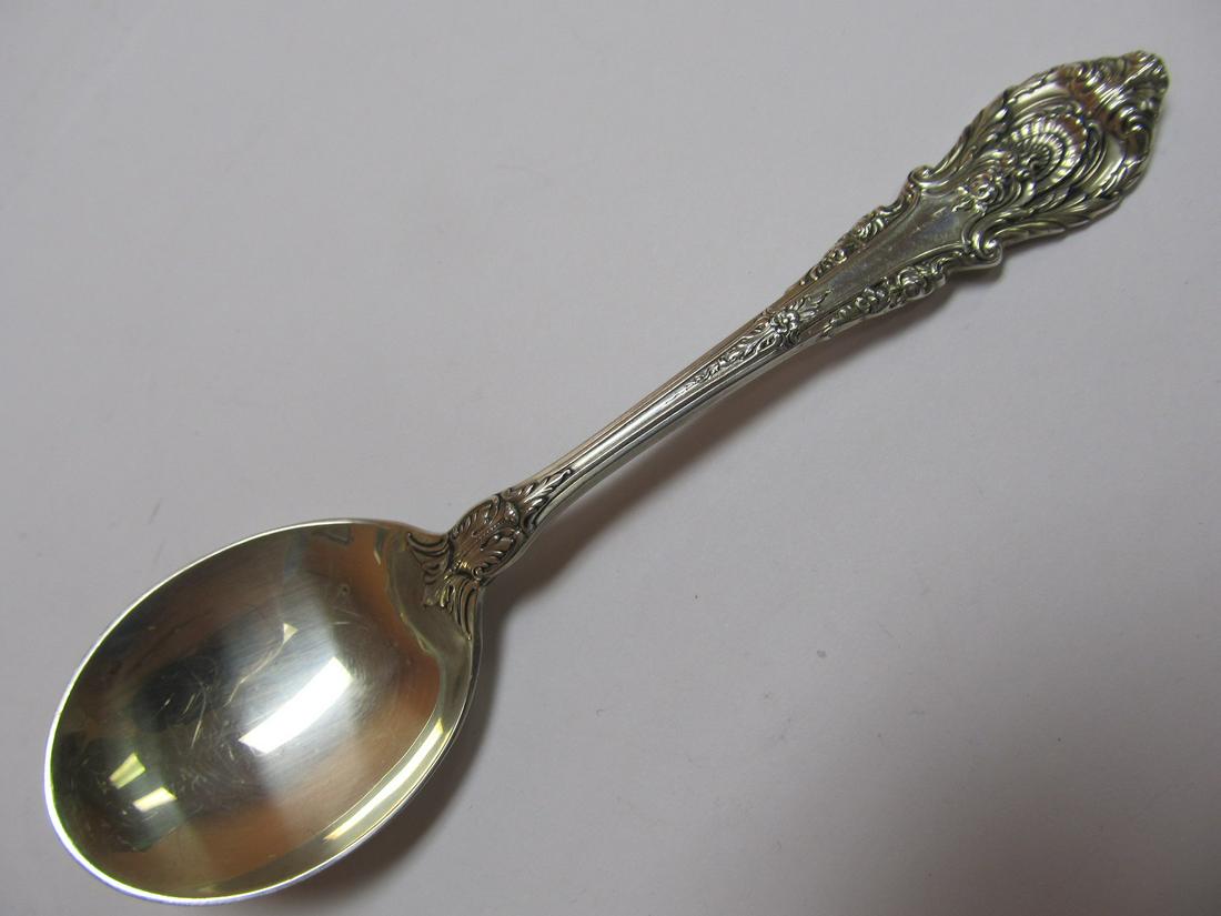 WALLACE SILVERSMITHS SIR CHRISTOPHER STERLING SILVER: WALLACE SILVERSMITHS SIR CHRISTOPHER STERLING SILVER CREAM SOUP SPOON 6" XLNT COND Product Description: This nice cream soup spoon is in overall excellent condition with very little wear seen outside