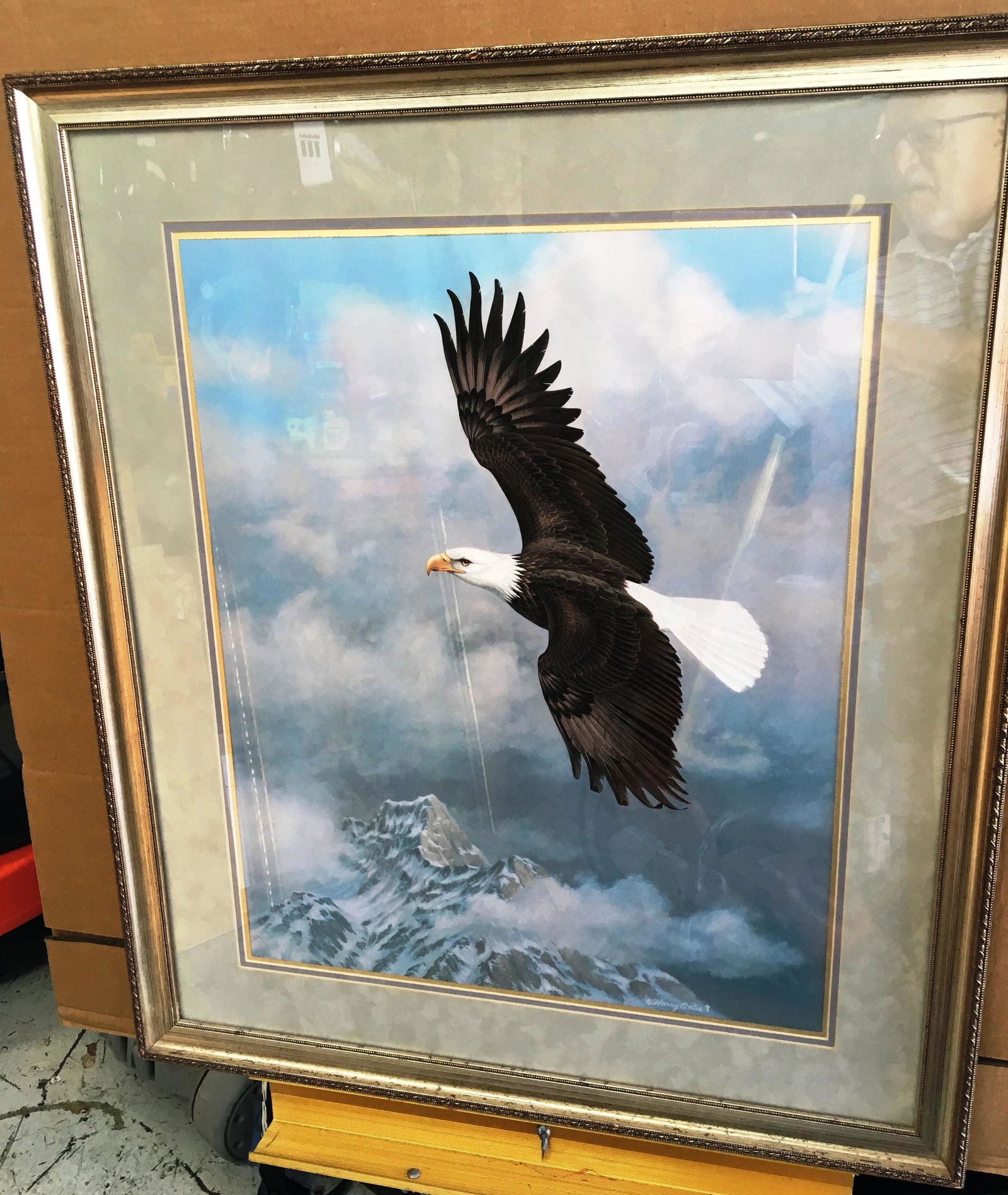 On the Wings of an Eagle by Harry Antis Print 33 x 28 Nov 26, 2019