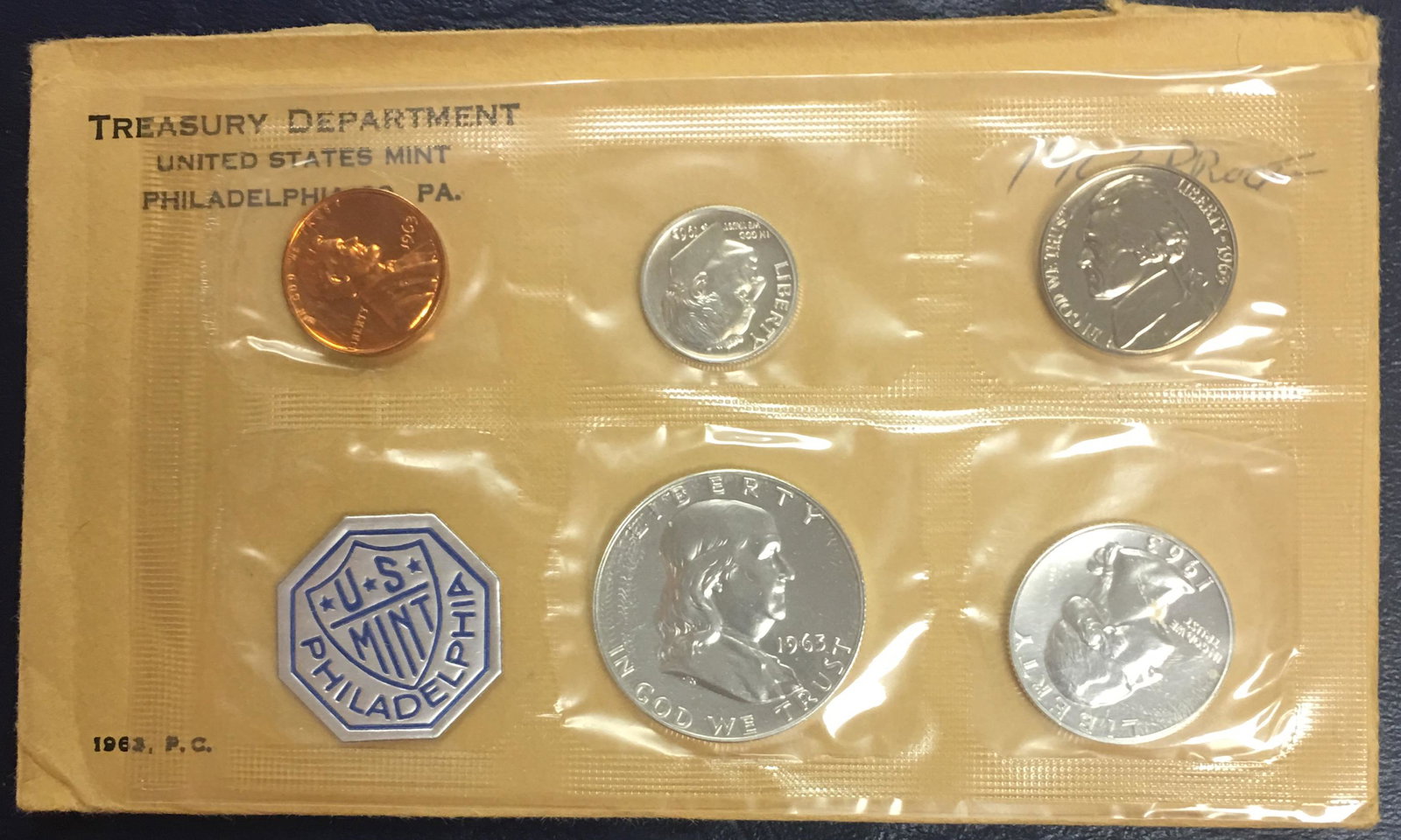 1963-P Silver Proof Set in Original Government Envelope (1 of 3)