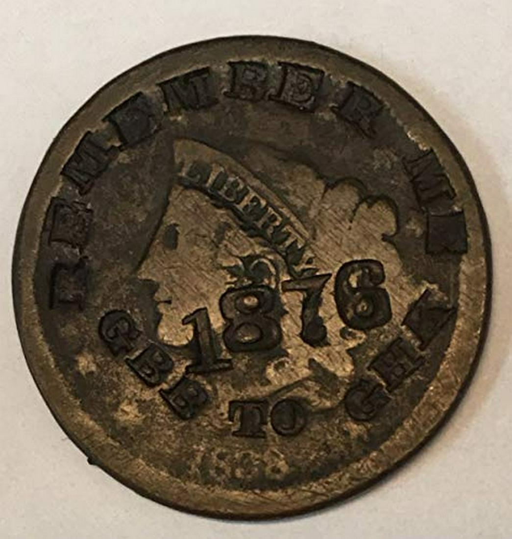1838 Liberty Head Large Cent 1c AG (1 of 1)