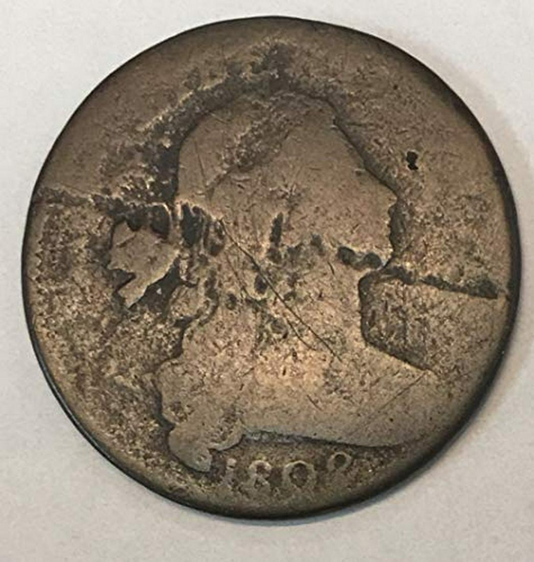 1802 Draped Bust Large Cent 1c AG (1 of 1)
