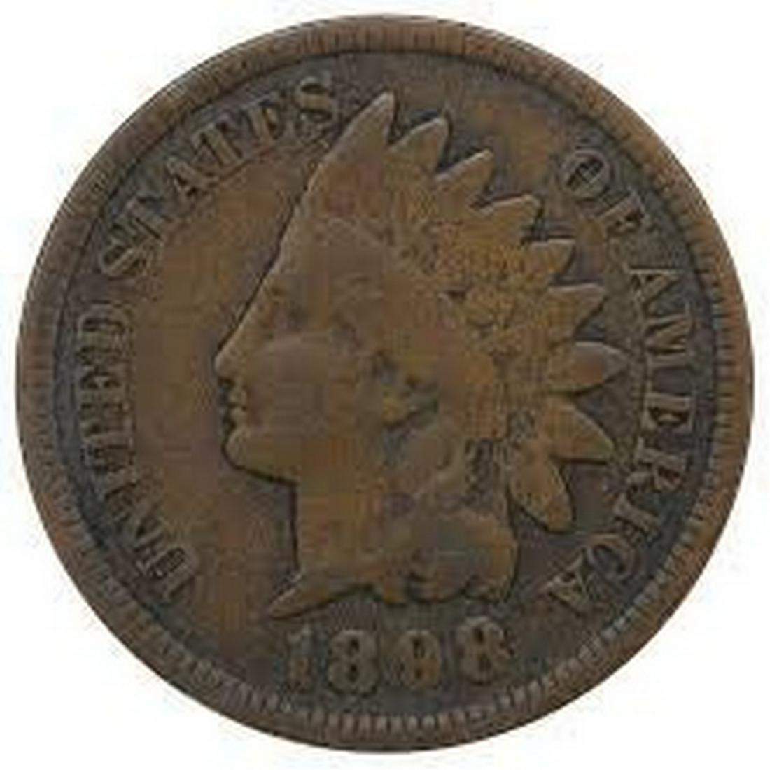 1898 Indian Head Cent Bronze Average Circulated Good to (1 of 1)