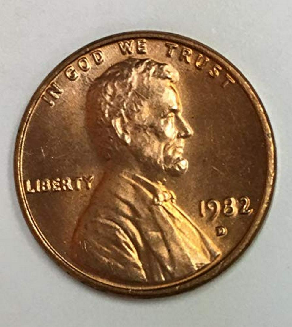 1982 D Copper Lincoln Memorial Cent BU (1 of 1)