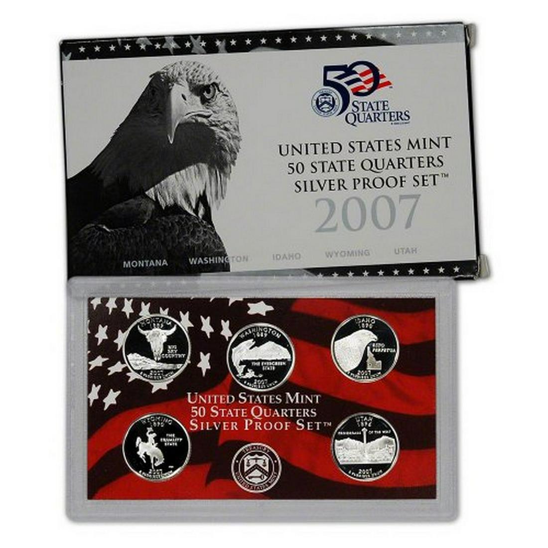 2007-S US Mint Silver State Quarter Proof Set in OGP & (1 of 4)