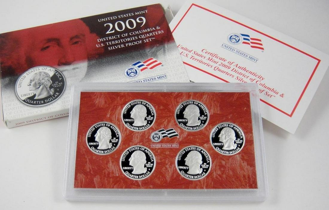 2009-S US Mint Silver State Quarter Proof Set in OGP & (1 of 3)