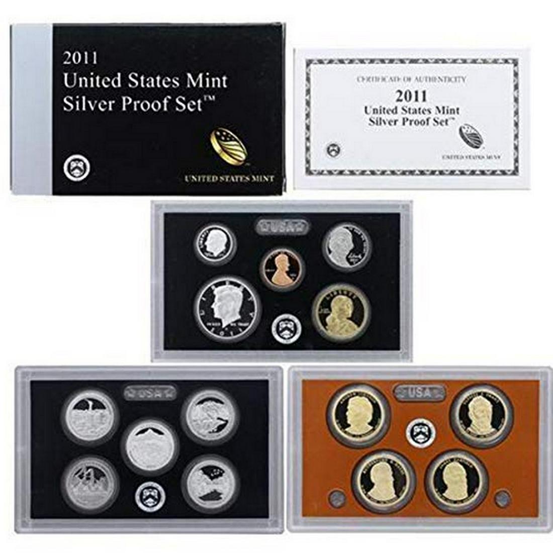 2011-S US Mint Silver Proof Set in OGP & COA (1 of 4)