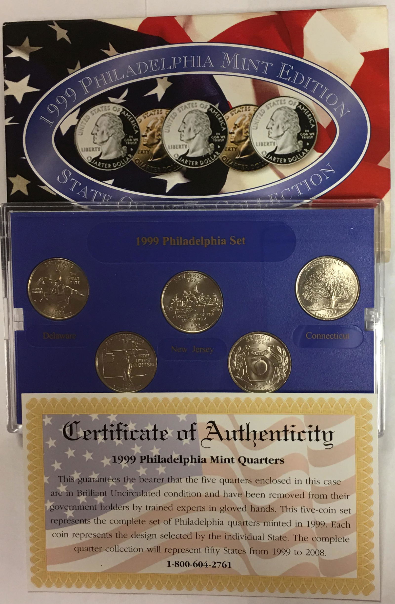 1999 P Philadelphia Mint Edition State Quarter (1 of 4)