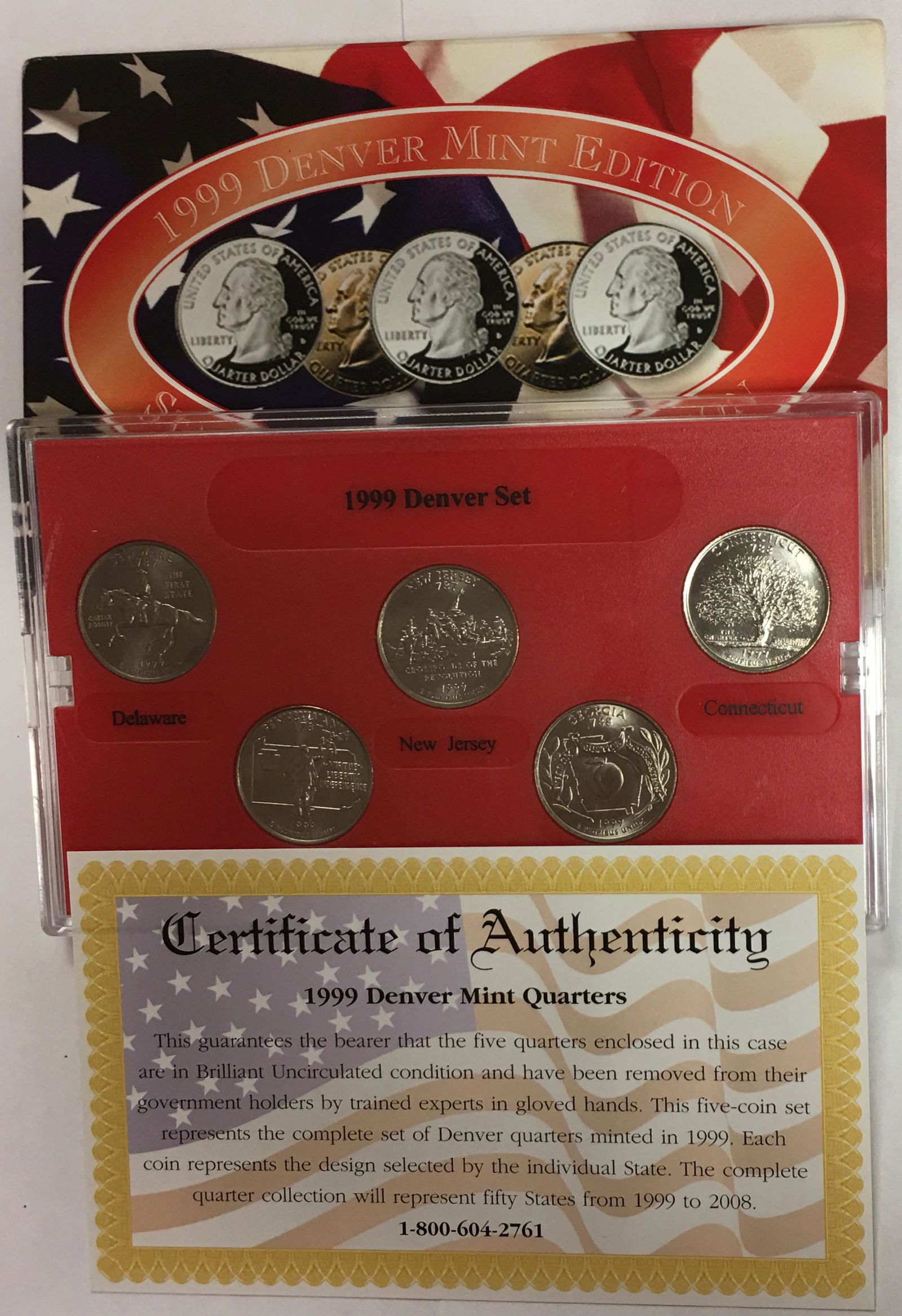 1999-D Denver Mint Edition State Quarter Collection (1 of 4)