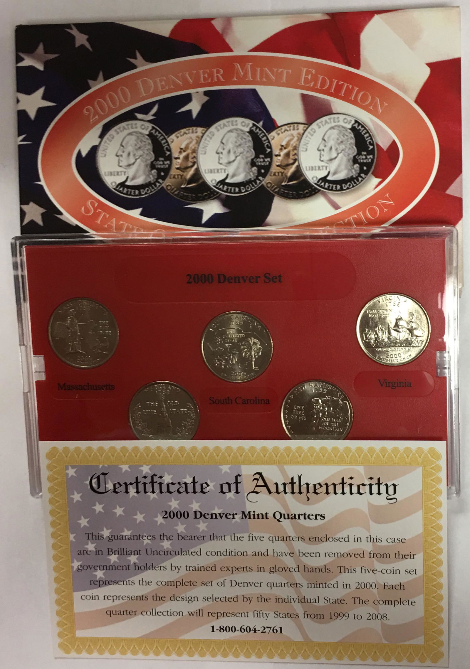2000-D Denver Mint Edition State Quarter Collection (1 of 4)