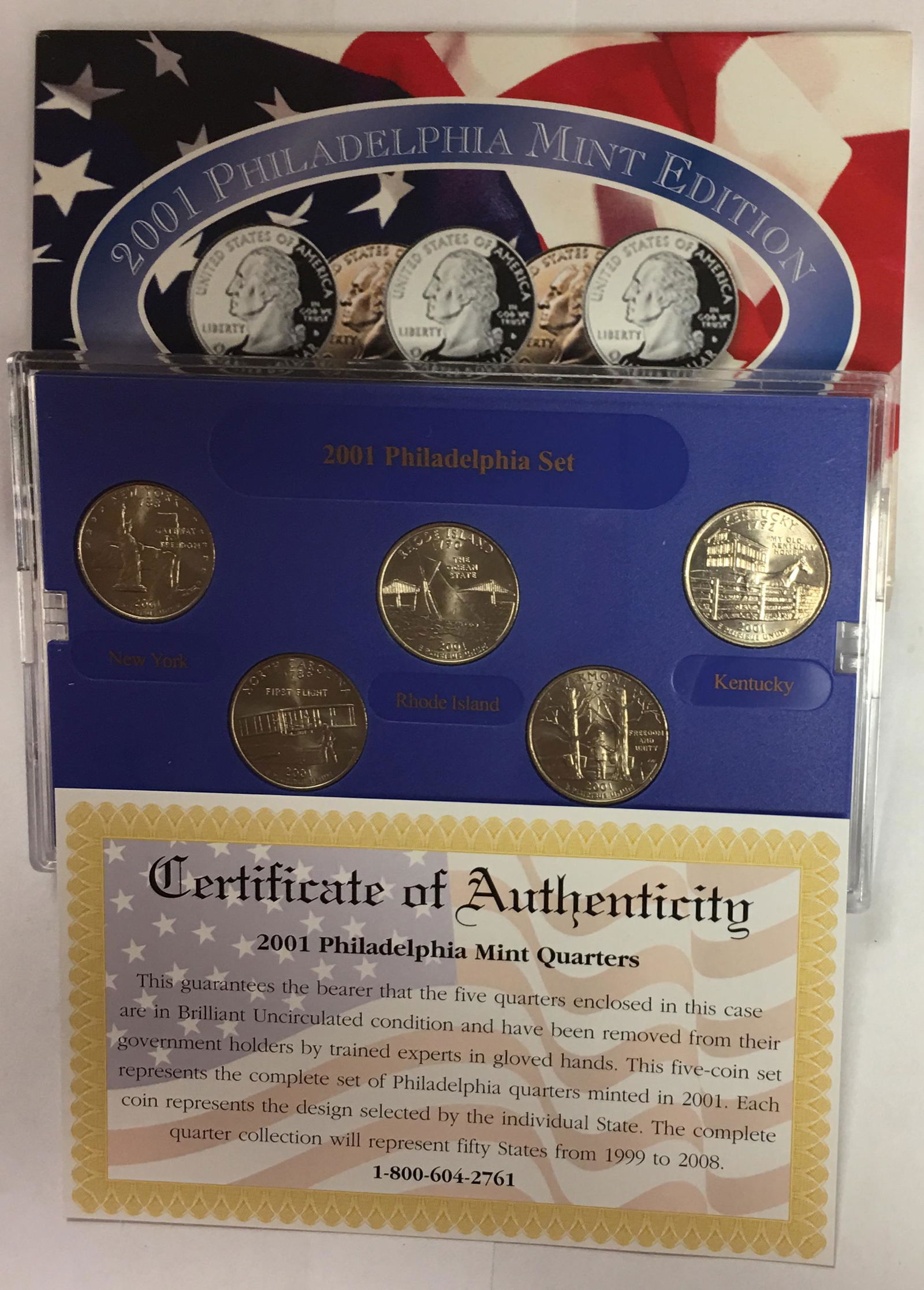 2001 P Philadelphia Mint Edition State Quarter (1 of 4)