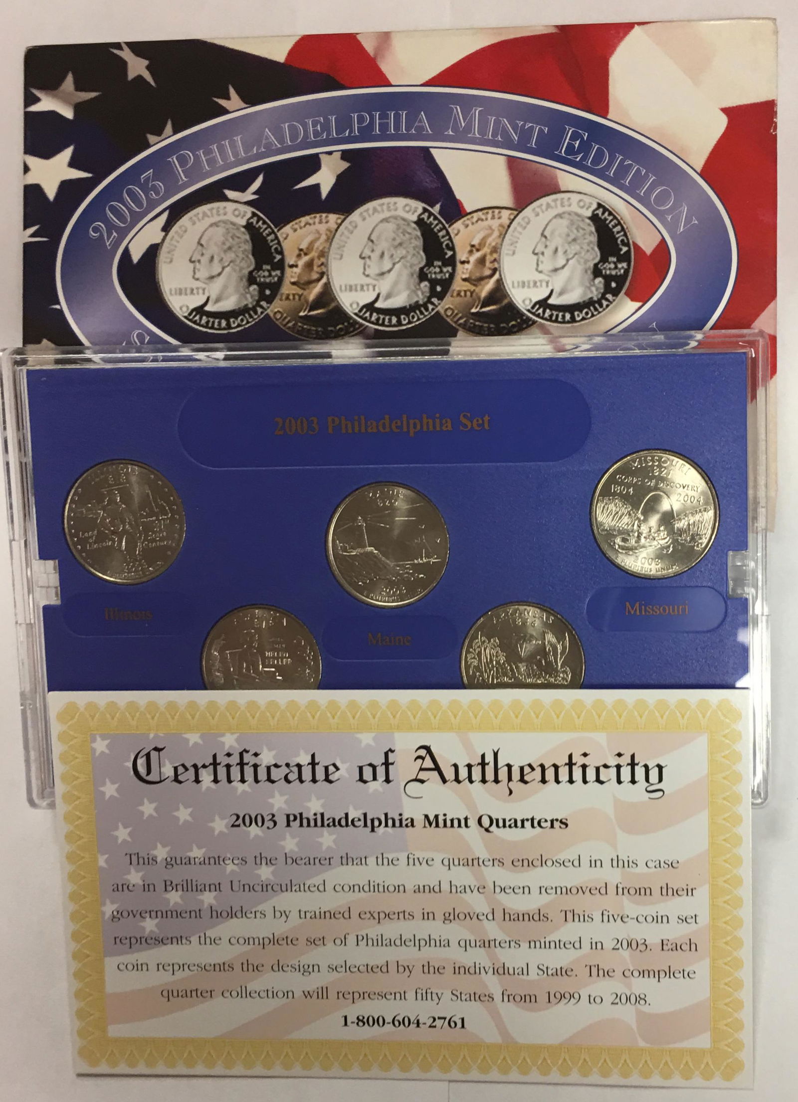 2003-P Philadelphia Mint Edition State Quarter (1 of 4)