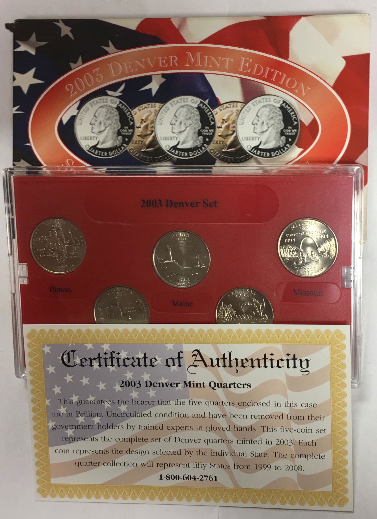 2003-D Denver Mint Edition State Quarter Collection (1 of 4)