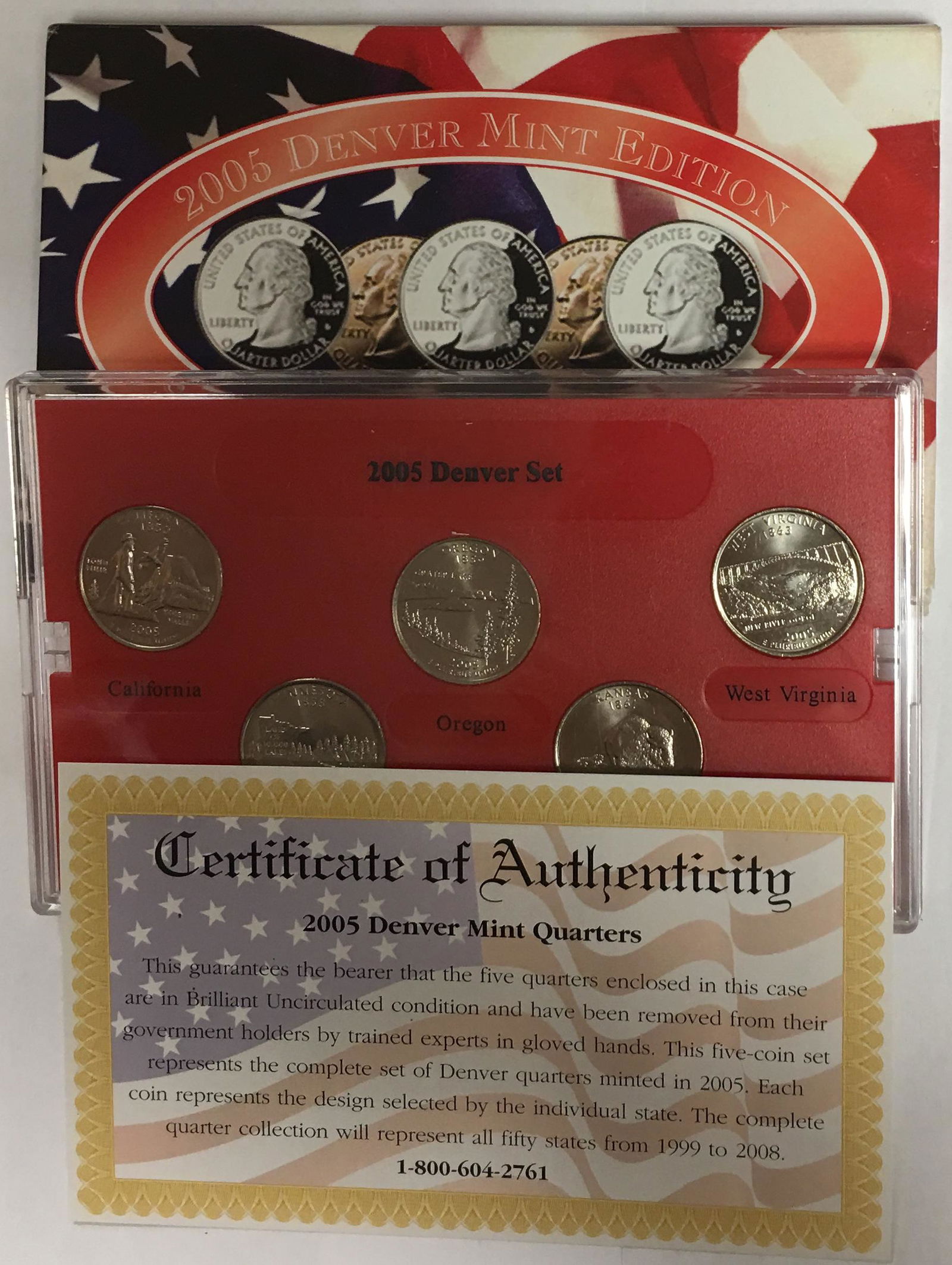 2005-D Denver Mint Edition State Quarter Collection (1 of 4)