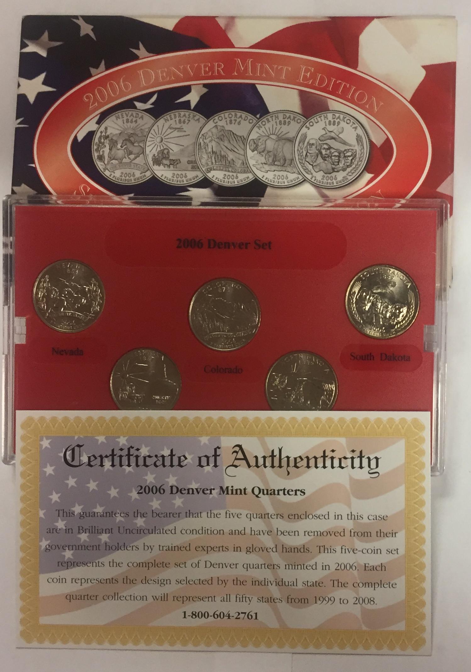 2006-D Denver Mint Edition State Quarter Collection (1 of 4)