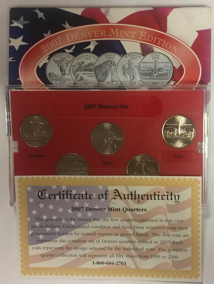 2007-D Denver Mint Edition State Quarter Collection (1 of 4)