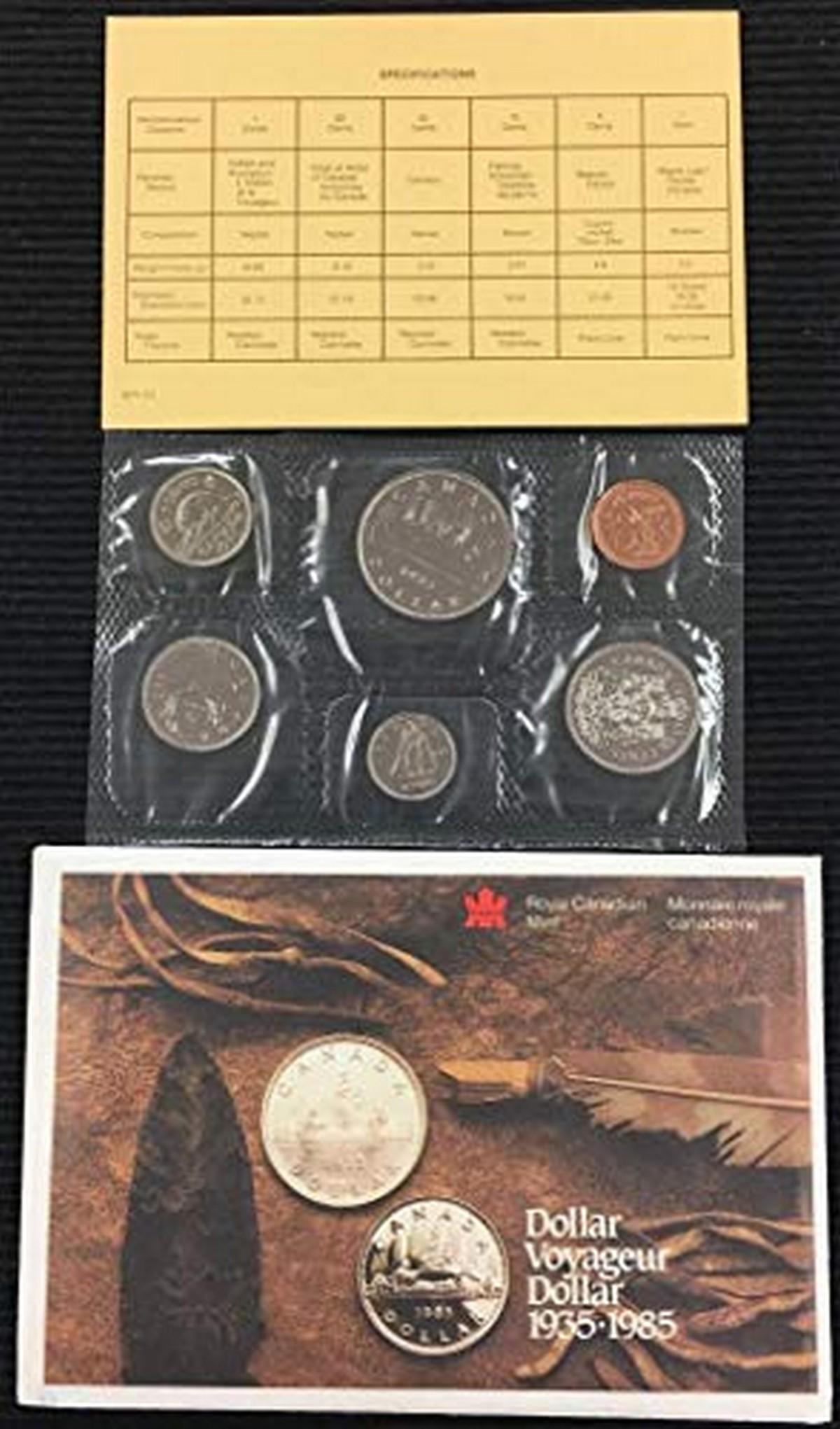 CA 1985 Canada Proof-Like 6 Coin Mint Set in Original (1 of 1)