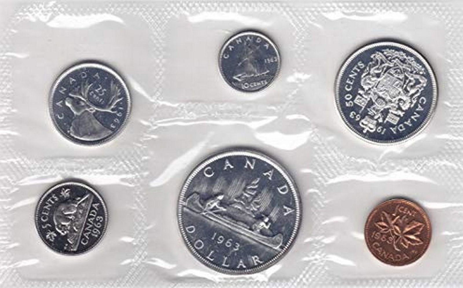 CA 1963 Canada Proof - Like 6 Coin Mint Set in Original (1 of 1)