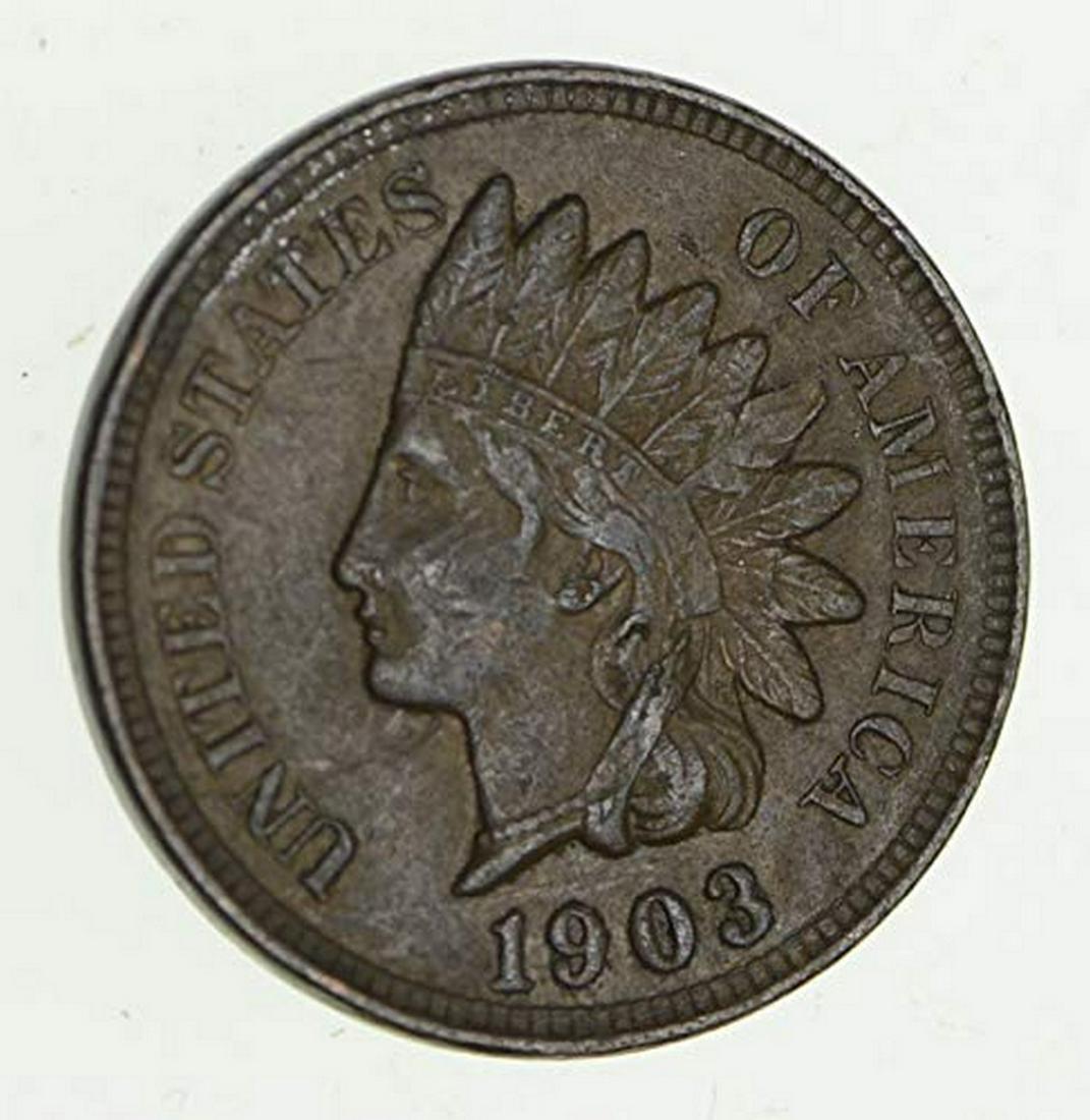 1903 Indian Head Cent Bronze Average Circulated Good to (1 of 1)