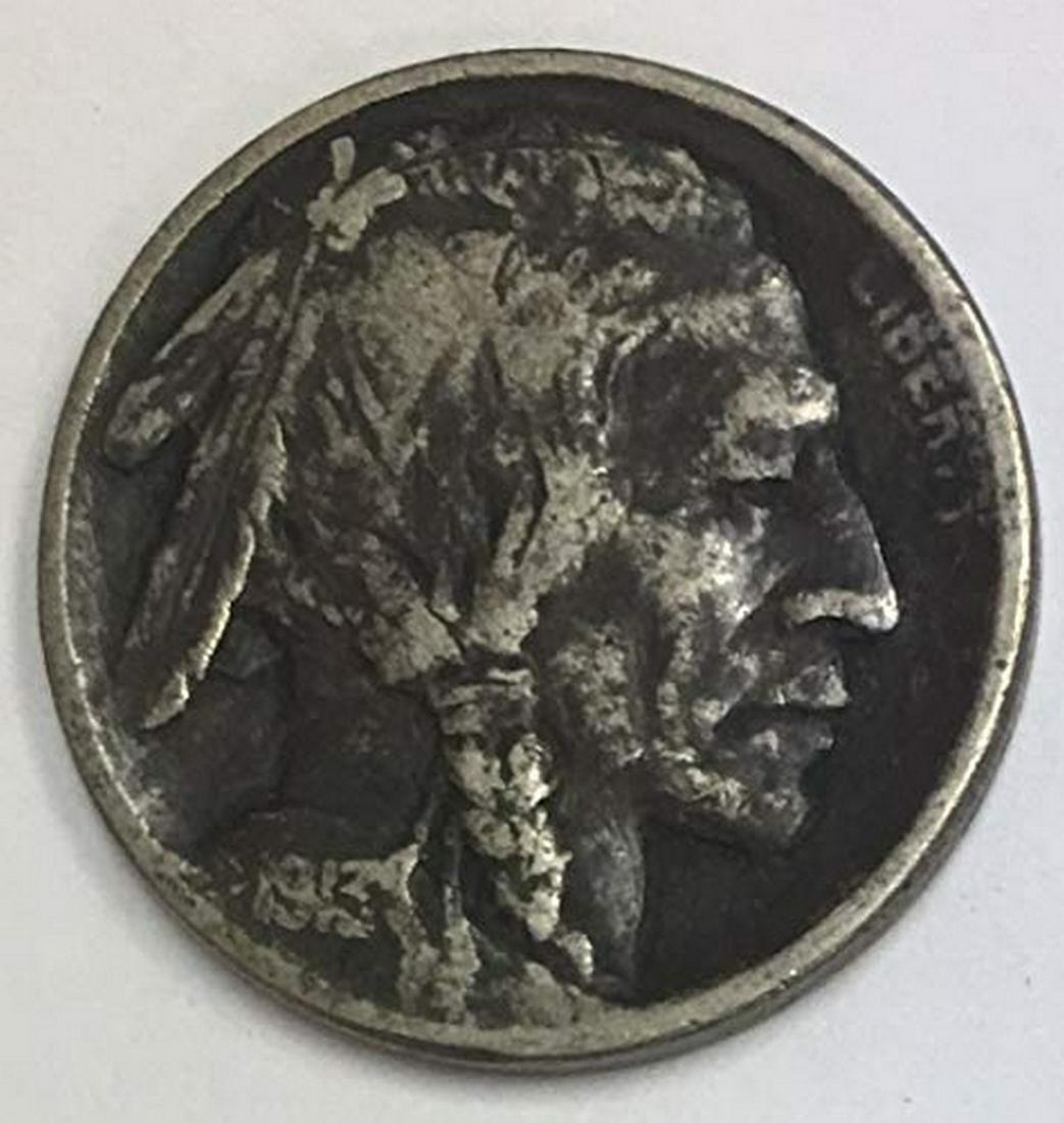 1913 P Indian Head or Buffalo Nickel Type 1 Average (1 of 1)