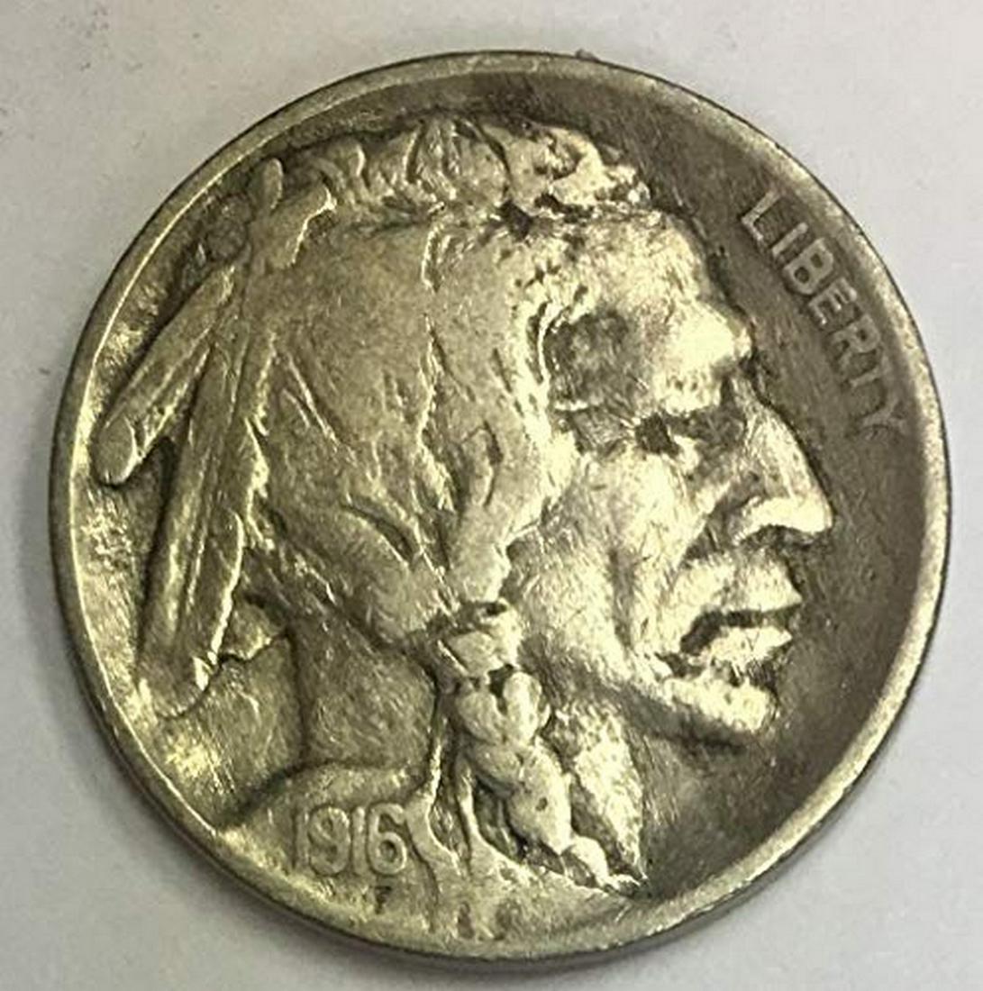 1916 P Indian Head or Buffalo Nickel Average Circulated (1 of 1)