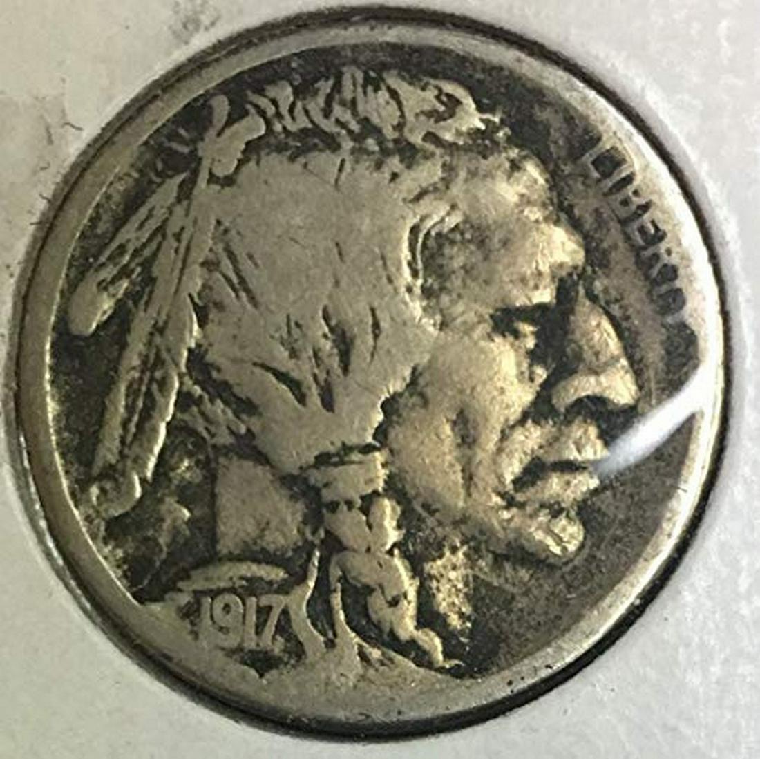 1917 S Indian Head or Buffalo Nickel Average Circulated (1 of 1)