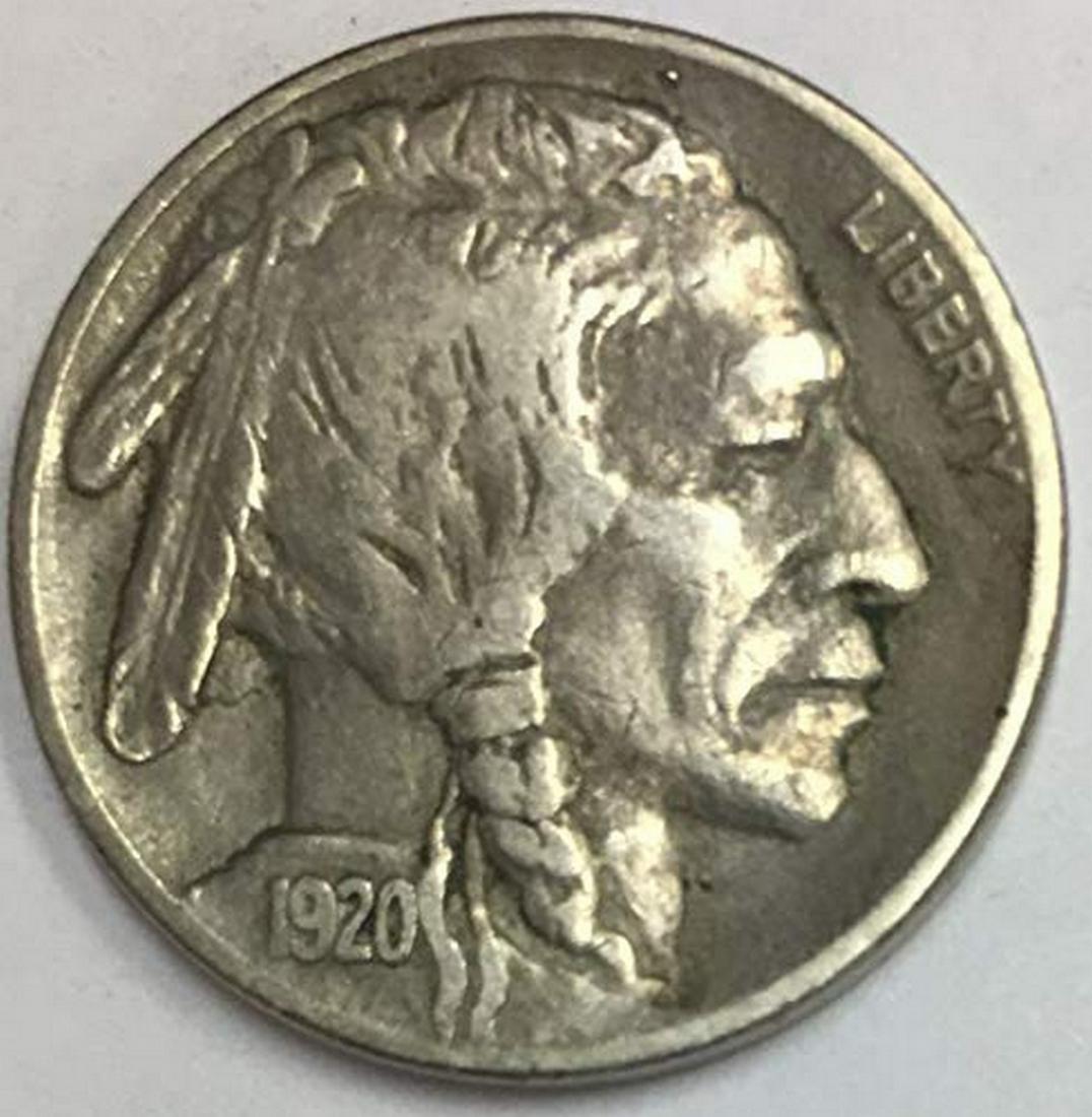 1920 P Indian Head or Buffalo Nickel Average Circulated (1 of 1)