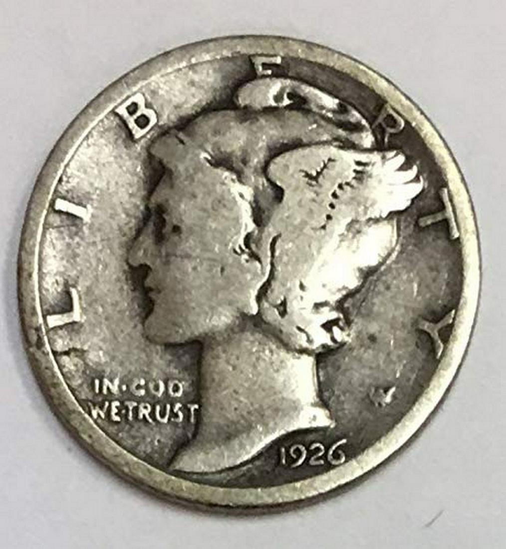 1926 P Mercury Dime 90% Silver 10c Average Circulated (1 of 1)
