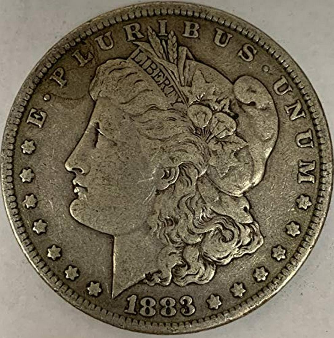 1883 P Morgan Silver Dollar Average Circulated $1 G-VG (1 of 1)