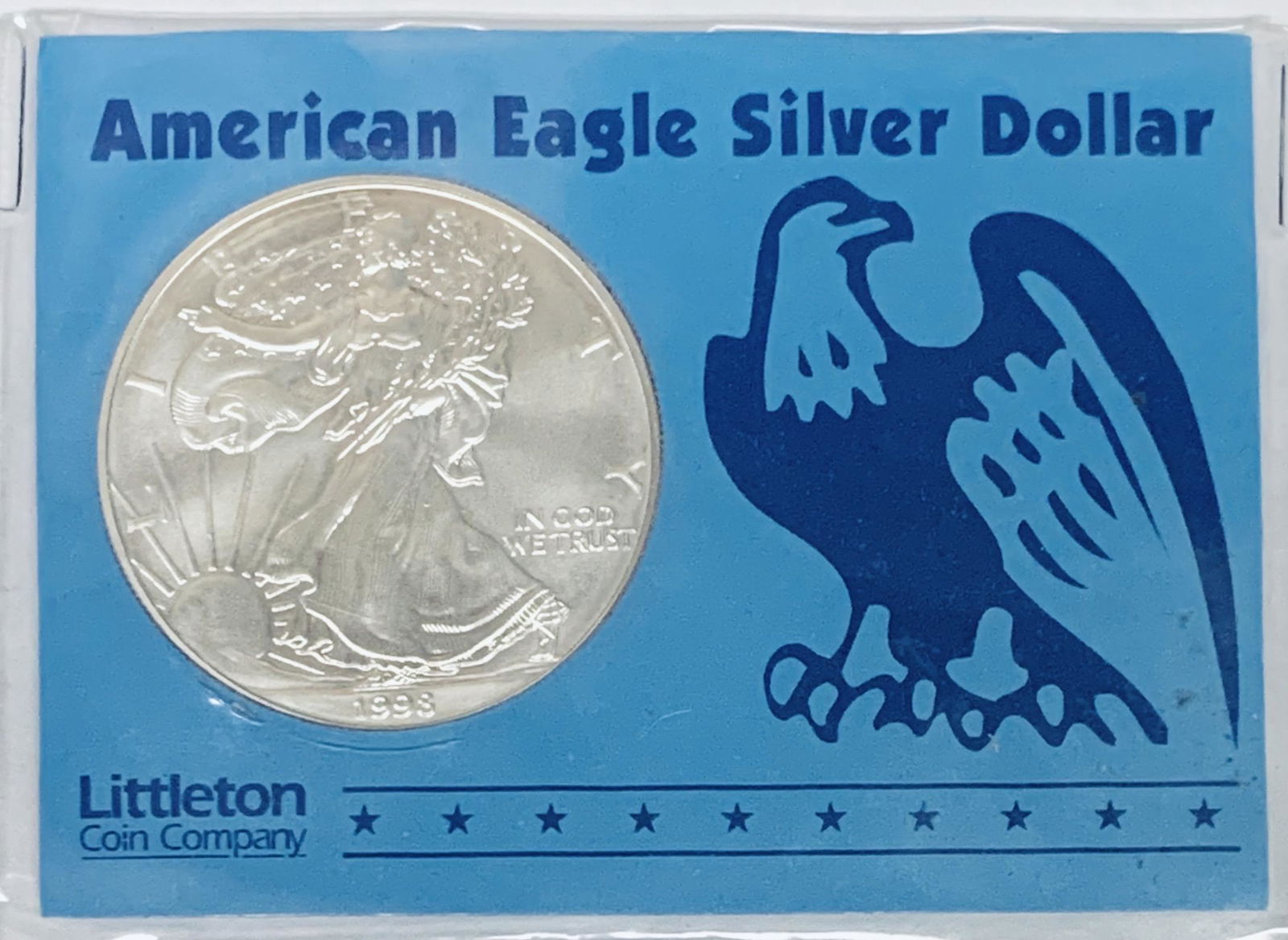 1998 $1 American Silver Eagle 1oz with COA (1 of 4)