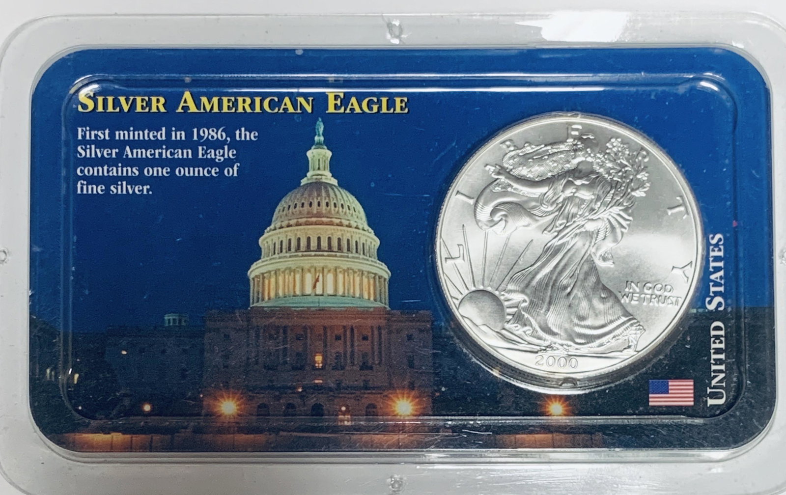 2000 $1 American Silver Eagle 1oz Littleton Coin (1 of 4)