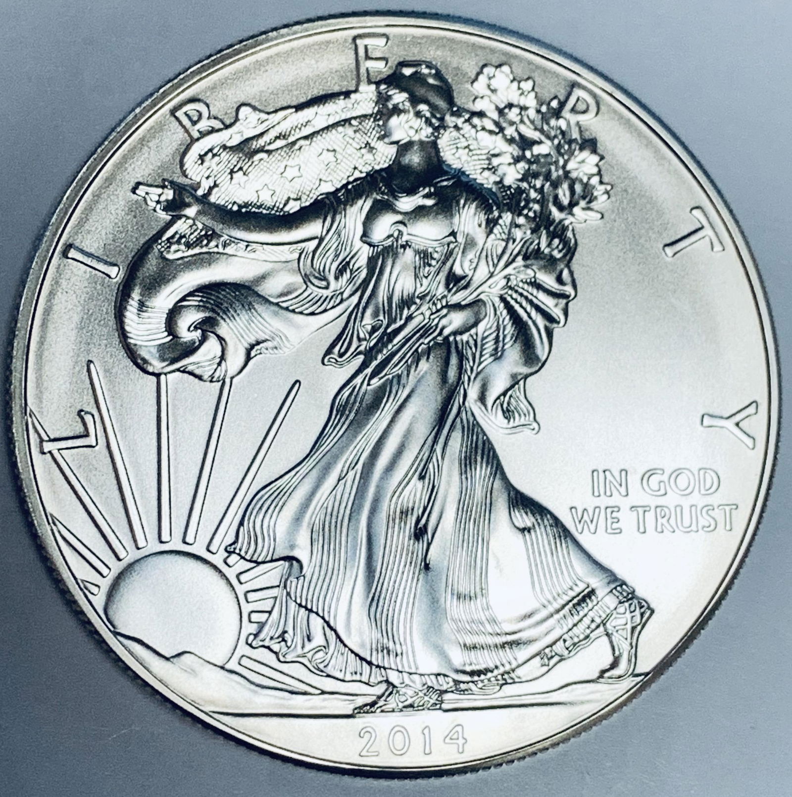 2014 $1 American Silver Eagle 1oz BU (1 of 2)