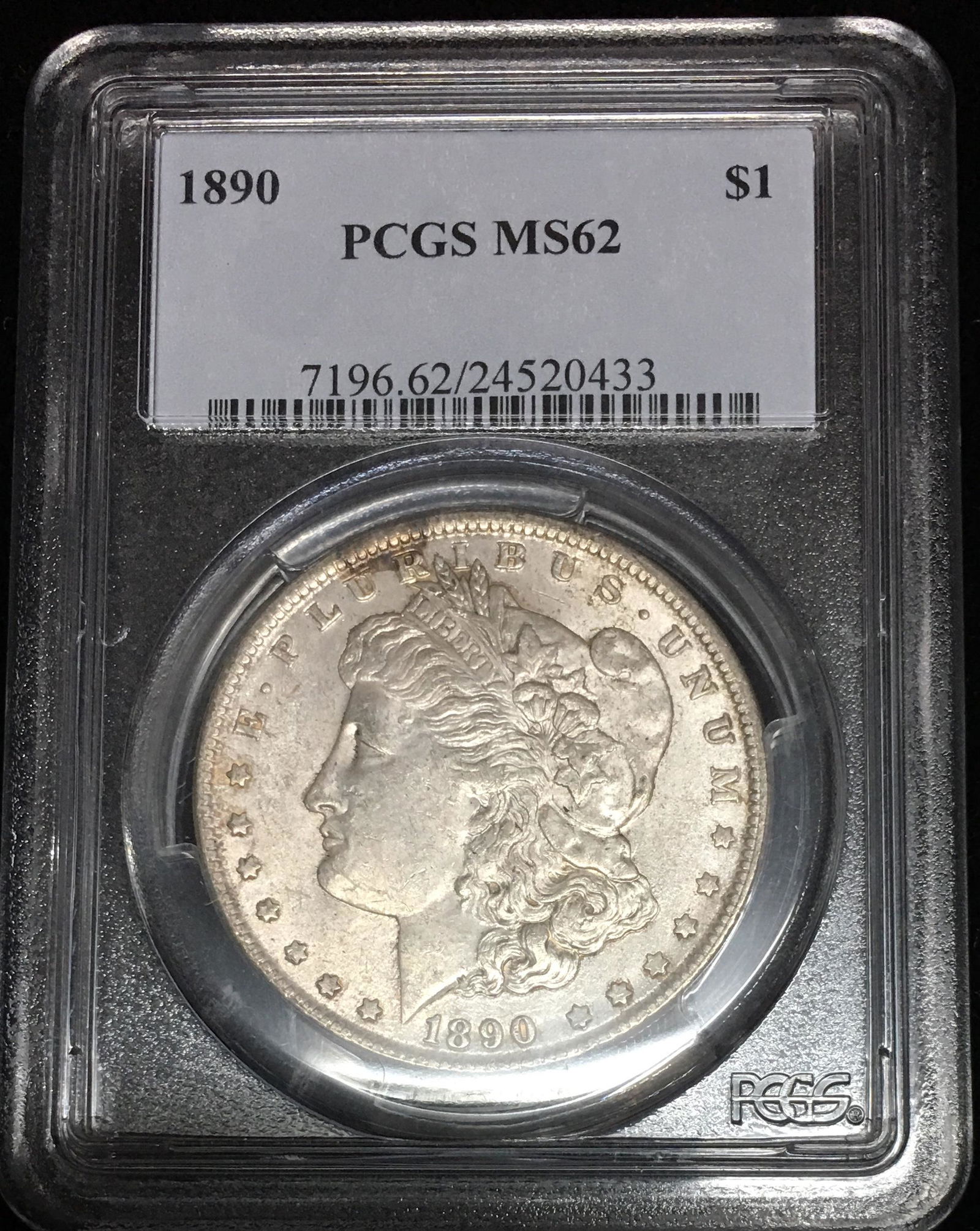 1890-P $1 Morgan Silver Dollar PCGS MS62 (See Reverse) (1 of 2)