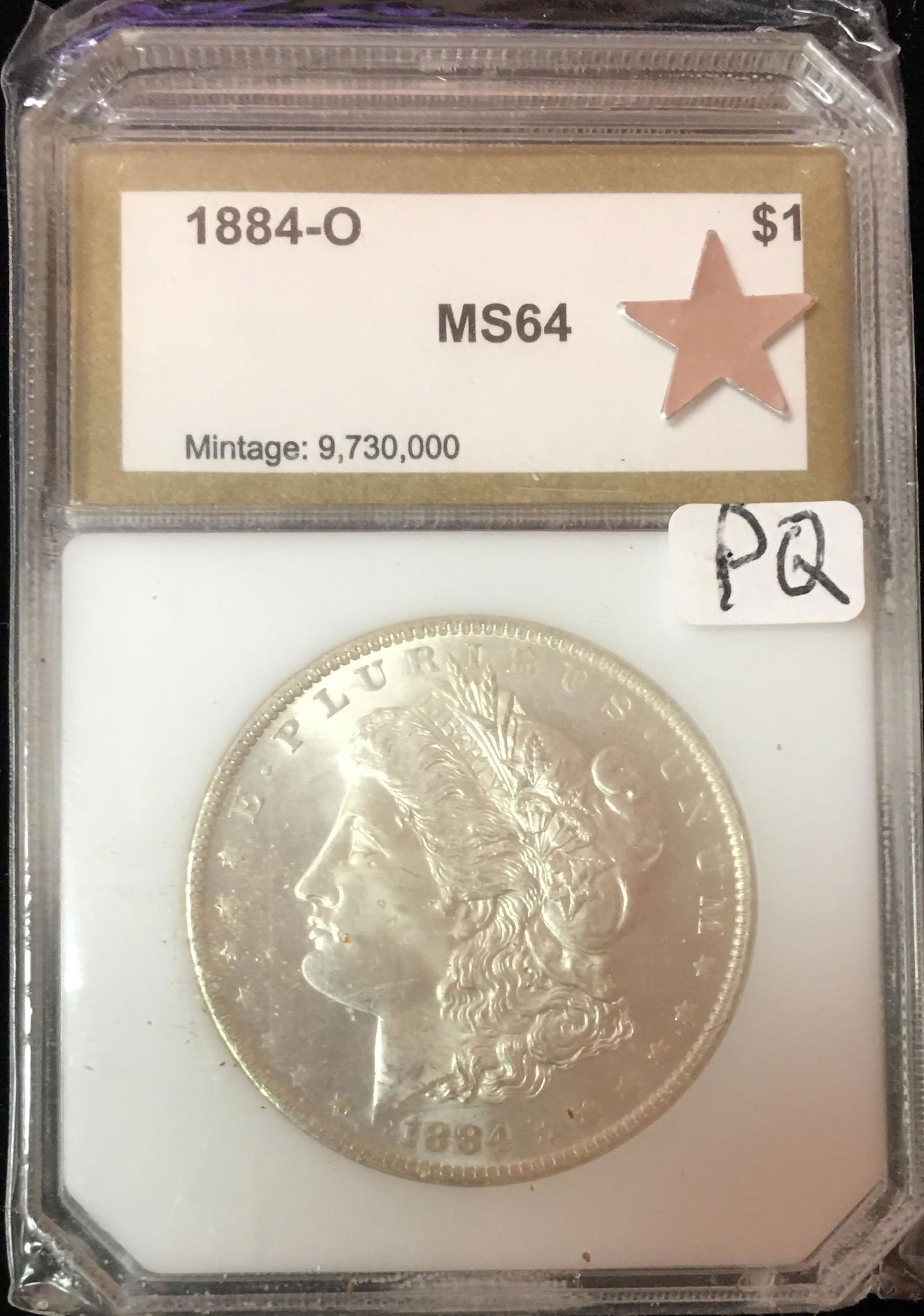 1884-O $1 Morgan Silver Dollar PCI MS64 Star (1 of 2)
