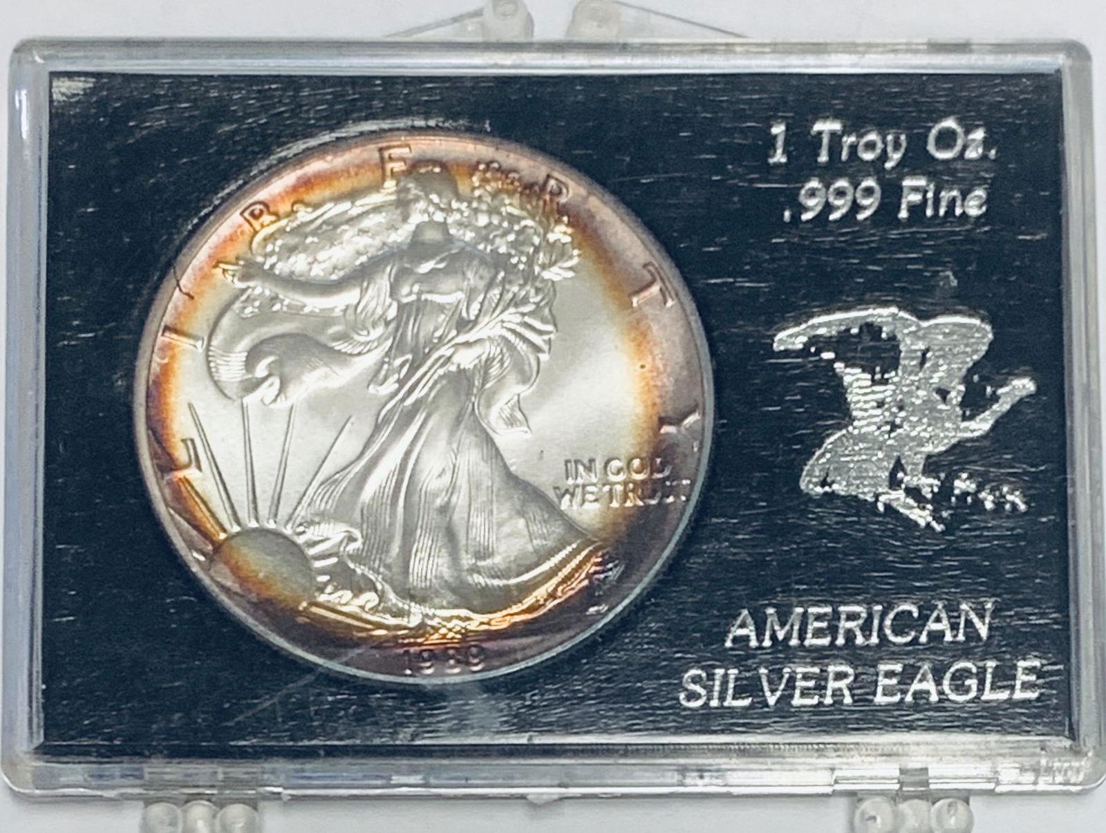 1989 $1 American Silver Eagle 1 oz .999 Fine Silver  BU (1 of 10)