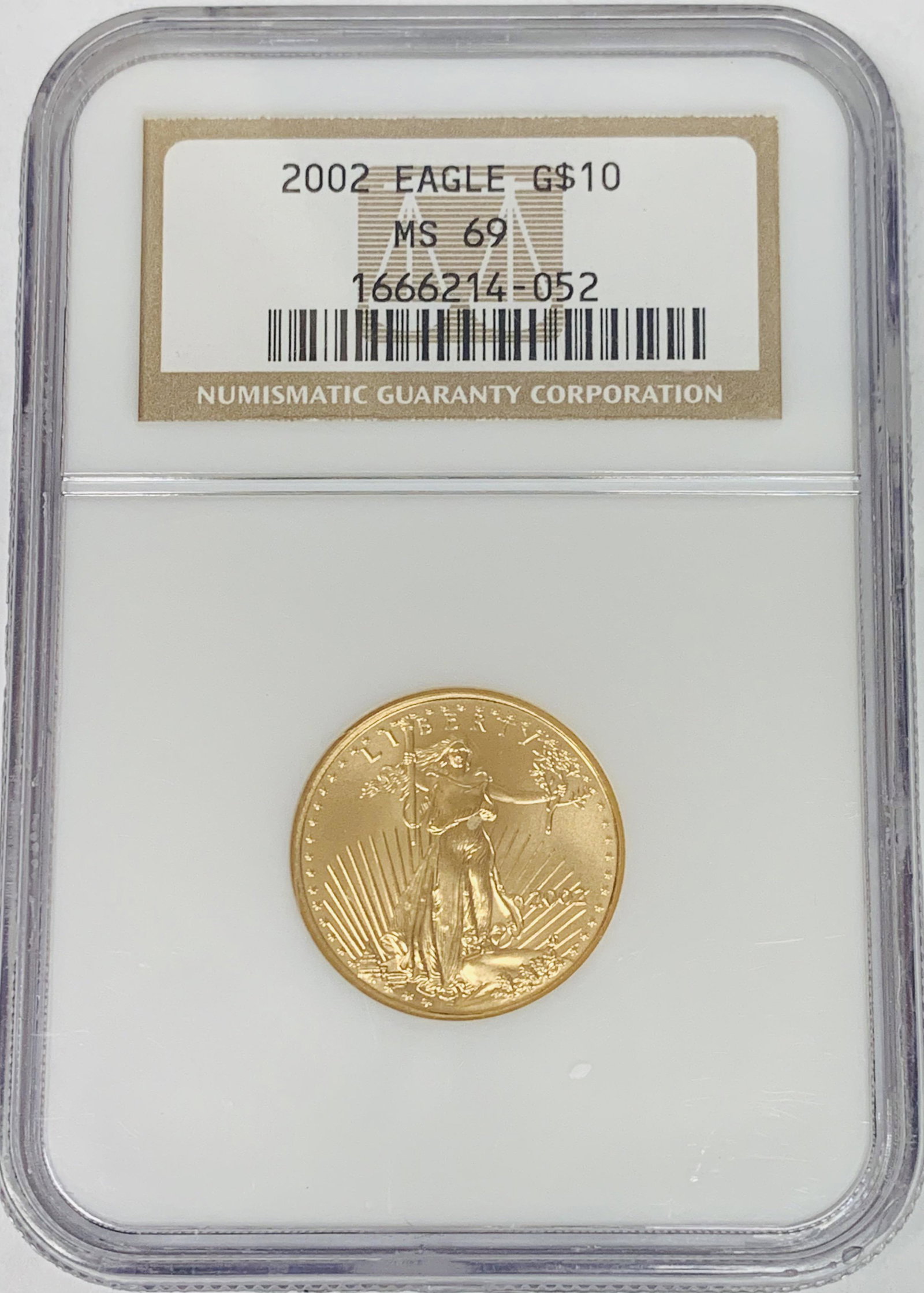 2002 $10 American Gold Eagle NGC MS69 1/4 oz Fine Gold (1 of 4)