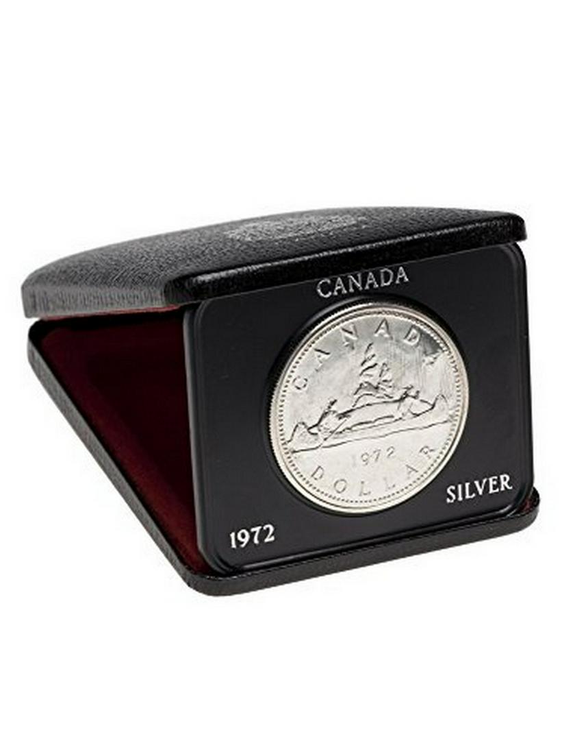 1972 CA Canada Voyageur, Rainbow Toned .500 Fine Silver (1 of 1)