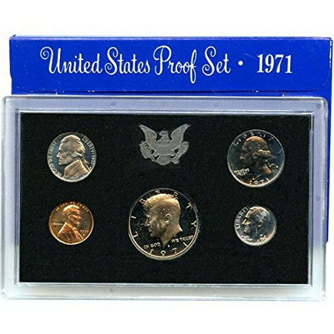 1971 S U.S. Mint Proof Set in Original Government: 1971-S U.S. Mint Proof Set in Original Government Packaging